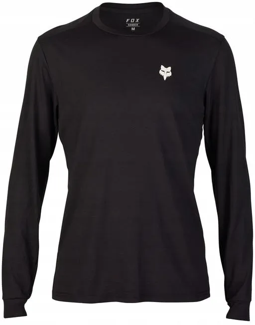 Koszulka rowerowa FOX RANGER DR SHEPHERDS LS Jersey z długim rękawem Black