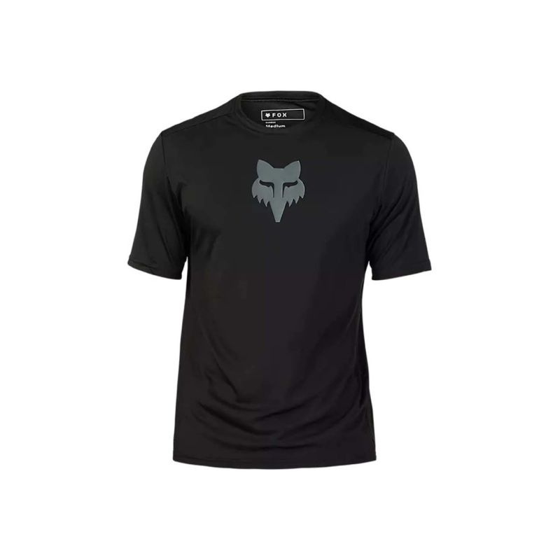 Koszulka rowerowa FOX RANGER LAB Black FOX HEAD SS Jersey
