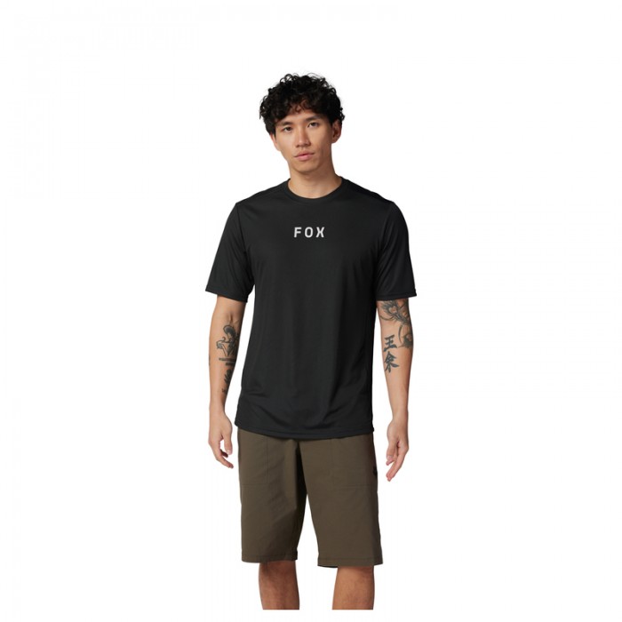Koszulka rowerowa FOX RANGER MOTH SS Jersey Black