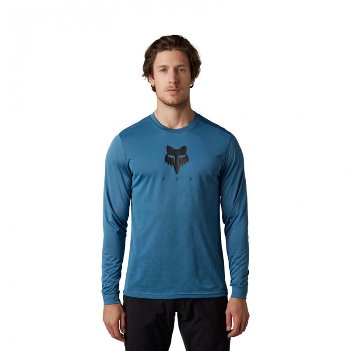 Koszulka rowerowa FOX RANGER TRU DRI z długim rekawem LS Jersey Dark Slate
