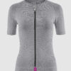 Damski podkoszulek rowerowy z krótkim rękawem ASSOS SS Skin Layer P1 bielizna termoaktywna na lato Grey Series