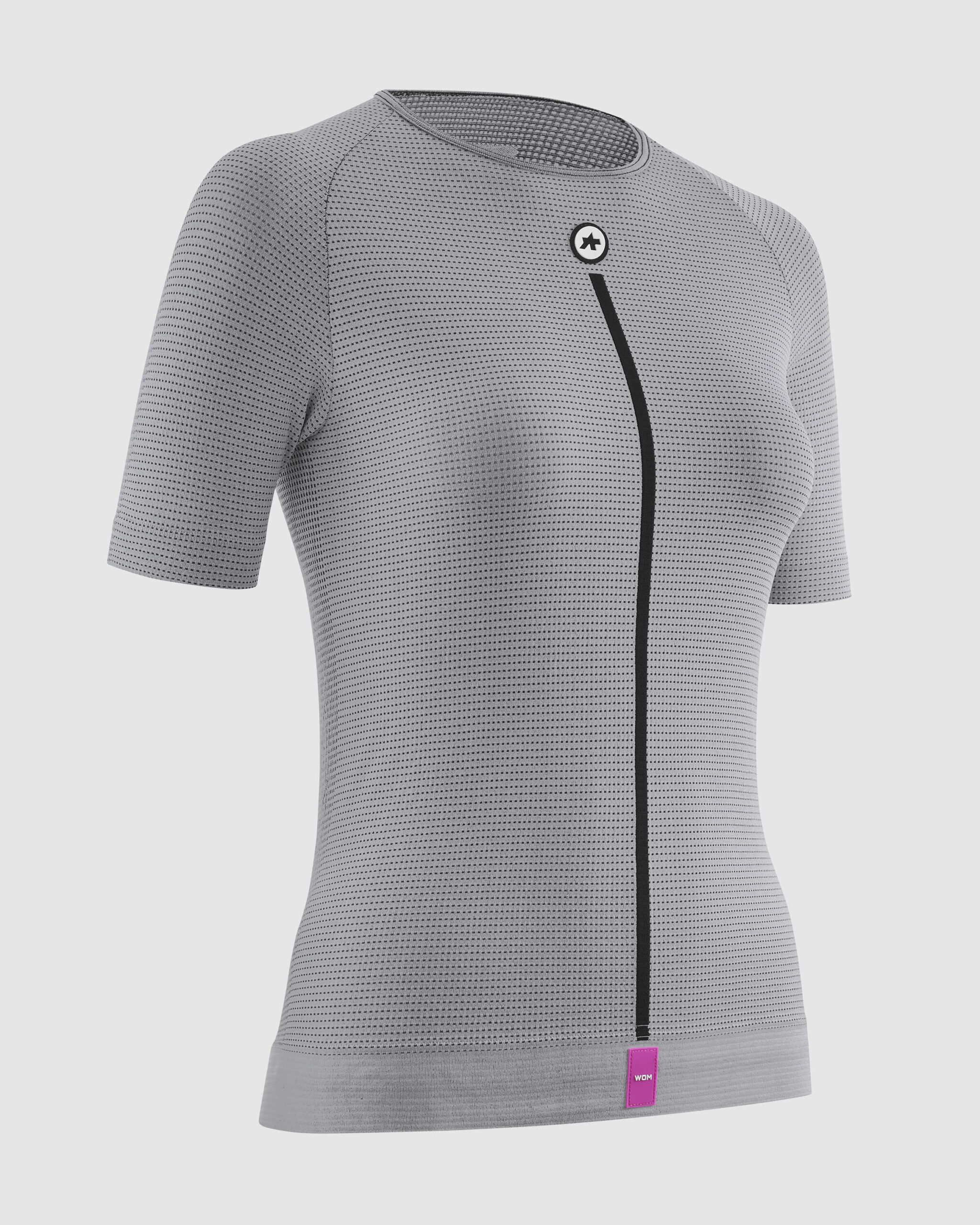 Damski Podkoszulek Rowerowy ASSOS SS Skin Layer P1 Bielizna Termoaktywna Na Lato Grey Series (3)