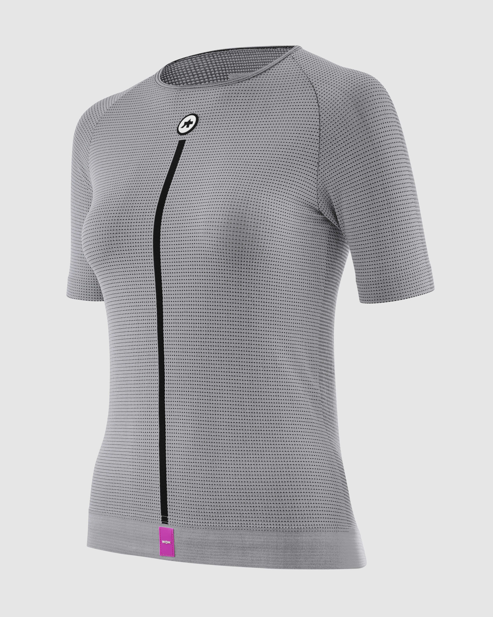 Damski Podkoszulek Rowerowy ASSOS SS Skin Layer P1 Bielizna Termoaktywna Na Lato Grey Series (4)