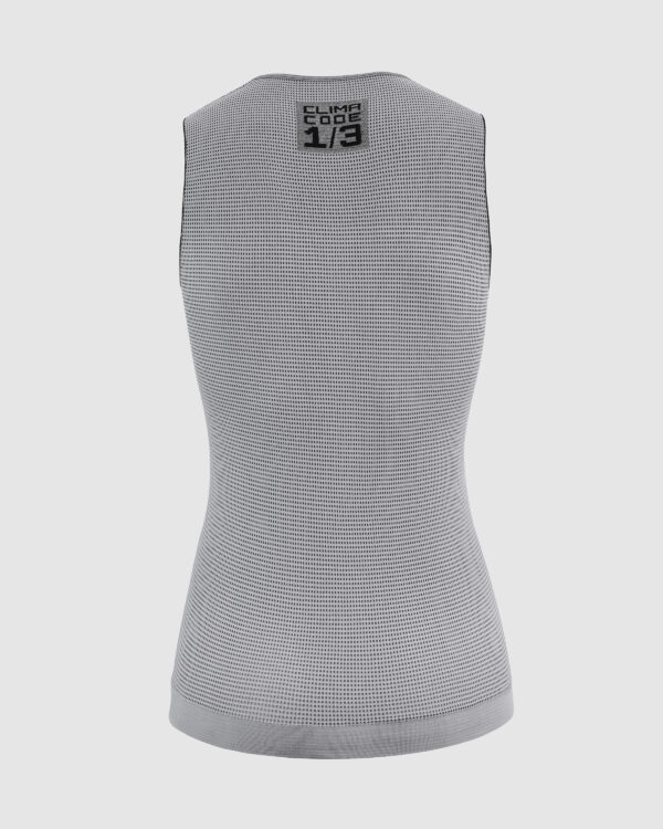 Damski podkoszulek rowerowy bez rękawów ASSOS NS Skin Layer P1 bielizna termoaktywna na lato Grey Series