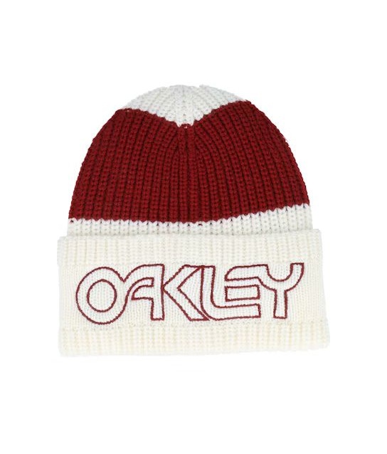 Czapka OAKLEY TNP DEEP CUFF Beanie bordo-écru