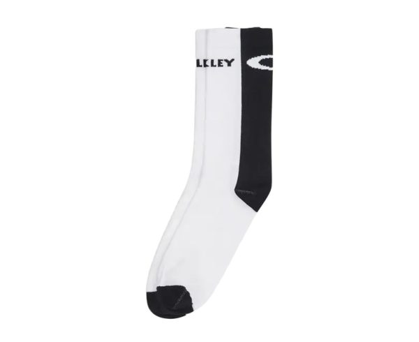 Skarpety OAKLEY Icon Road roz. 35-38 biało-czarne skarpetki
