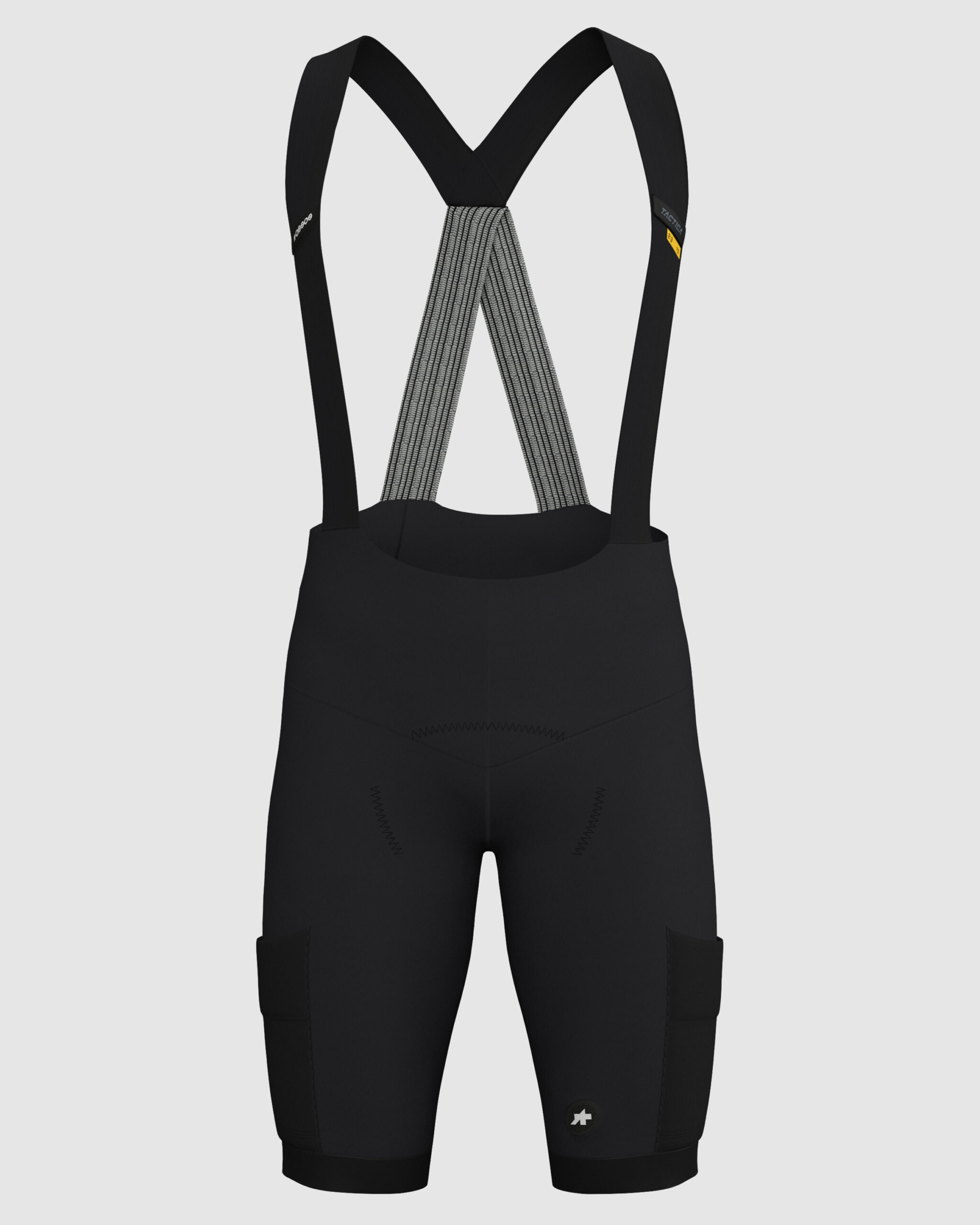 Spodenki na szelkach ASSOS TACTICA Bib Shorts T5 spring fall Black (3) Spodenki na szelkach ASSOS TACTICA Bib Shorts T5 spring fall Black
