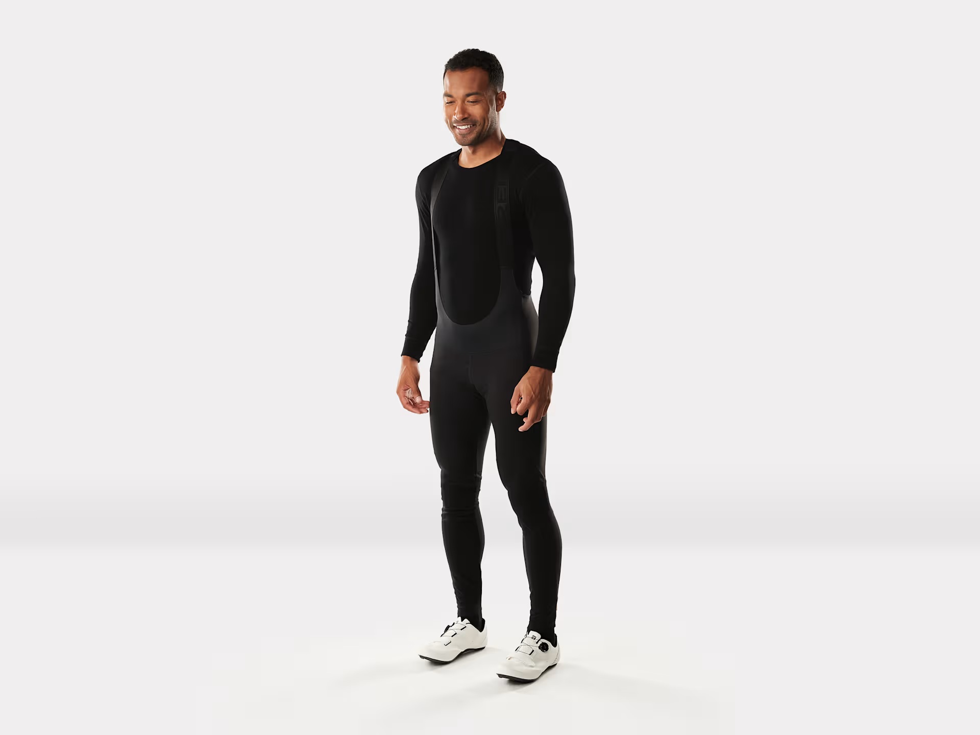 ﻿Spodnie rowerowe z szelkami Trek Circuit Softshell﻿ - Czarne