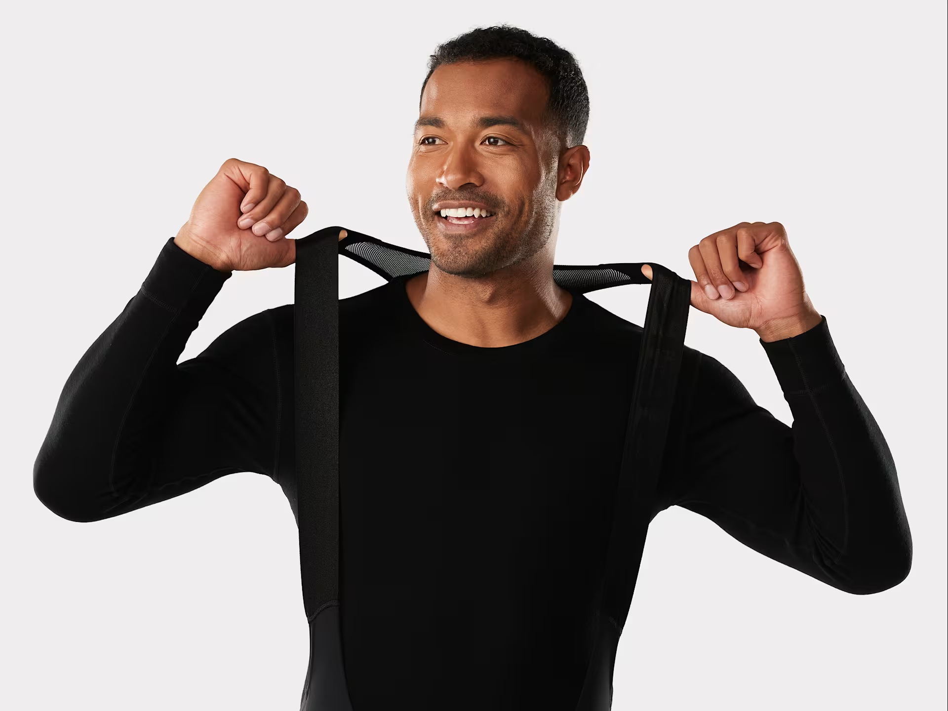 Spodnie rowerowe z szelkami Trek Circuit Softshell﻿ - Czarne