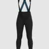 Damskie zimowe spodnie rowerowe na szelkach ASSOS DYORA R HABU winter BIB TIGHTS S11 Black