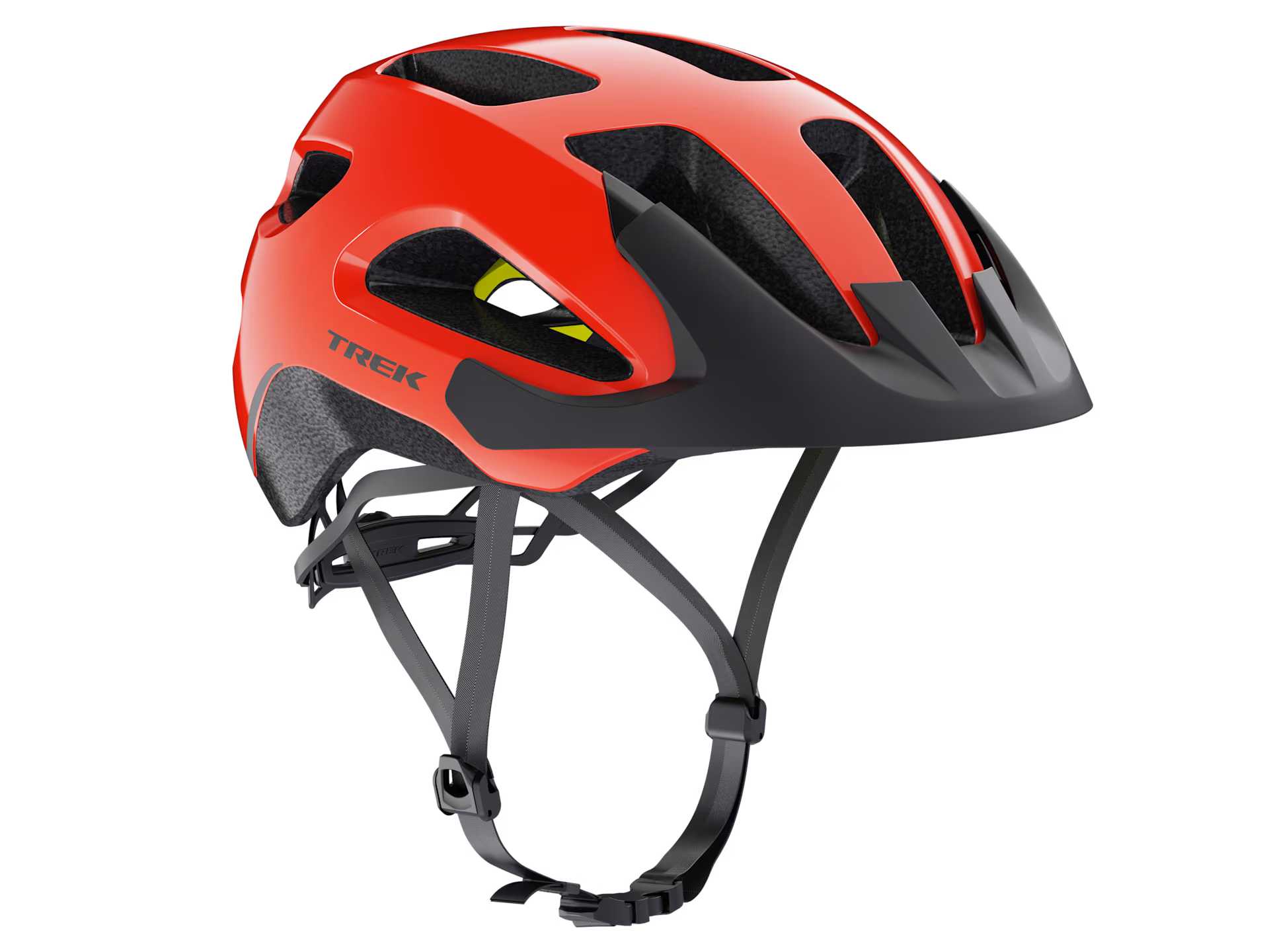Kask rowerowy Trek Solstice MIPS - Radioactive Red (1) Kask rowerowy Trek Solstice MIPS - Radioactive Red