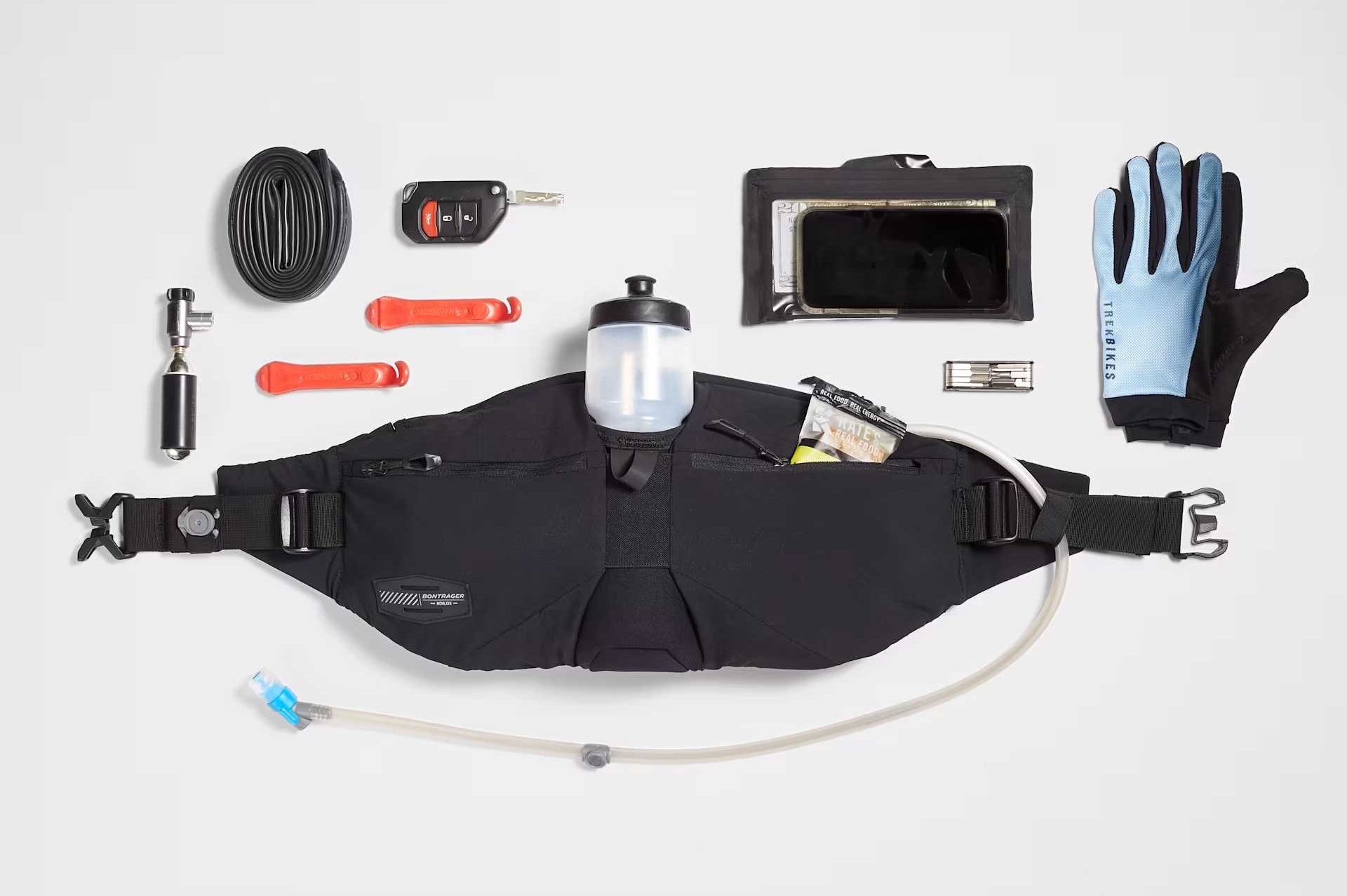 Torba biodrowa z bukłakiem 1,5 L Bontrager Rapid Pack Hydro poj. 1,64 L nerka rowerowa