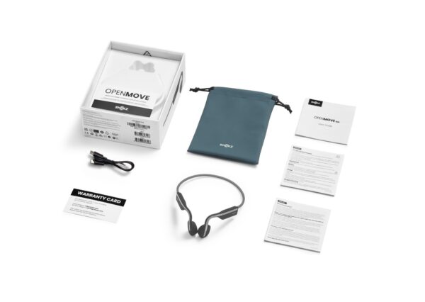 Słuchawki Shokz OpenMove GREY otwarte słuchawki sportowe z przewodnictwem kostnym - obrazek 2