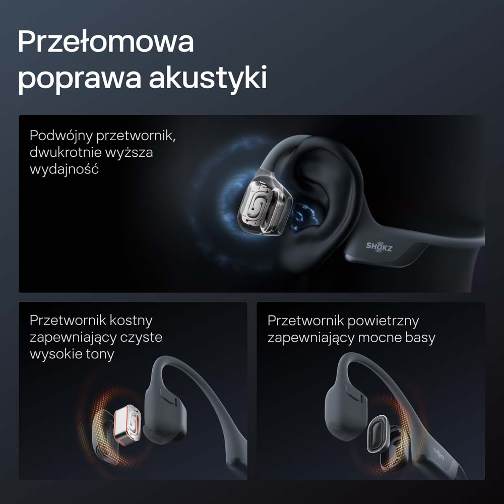 Słuchawki Shokz OpenRun Pro 2 BLACK bezprzewodowe słuchawki z przewodnictwem kostnym (7) Słuchawki Shokz OpenRun Pro 2 BLACK bezprzewodowe słuchawki z przewodnictwem kostnym