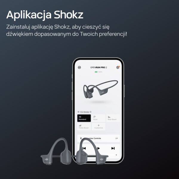 Słuchawki Shokz OpenRun Pro 2 MINI BLACK bezprzewodowe słuchawki otwarte przewodnictwo kostne - obrazek 4