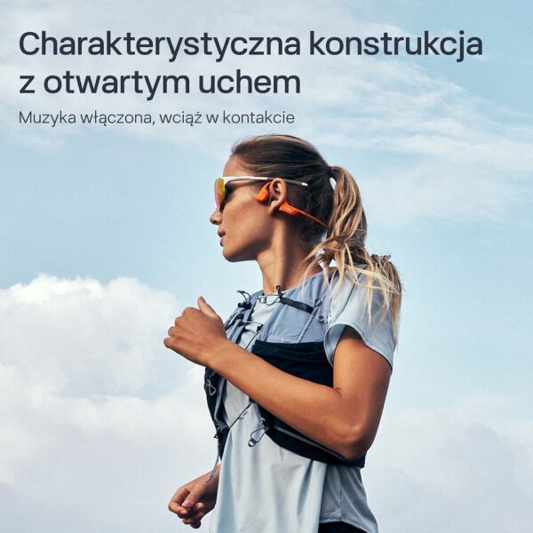 Słuchawki Shokz OpenRun Pro 2 ORANGE bezprzewodowe słuchawki z przewodnictwem kostnym - obrazek 7
