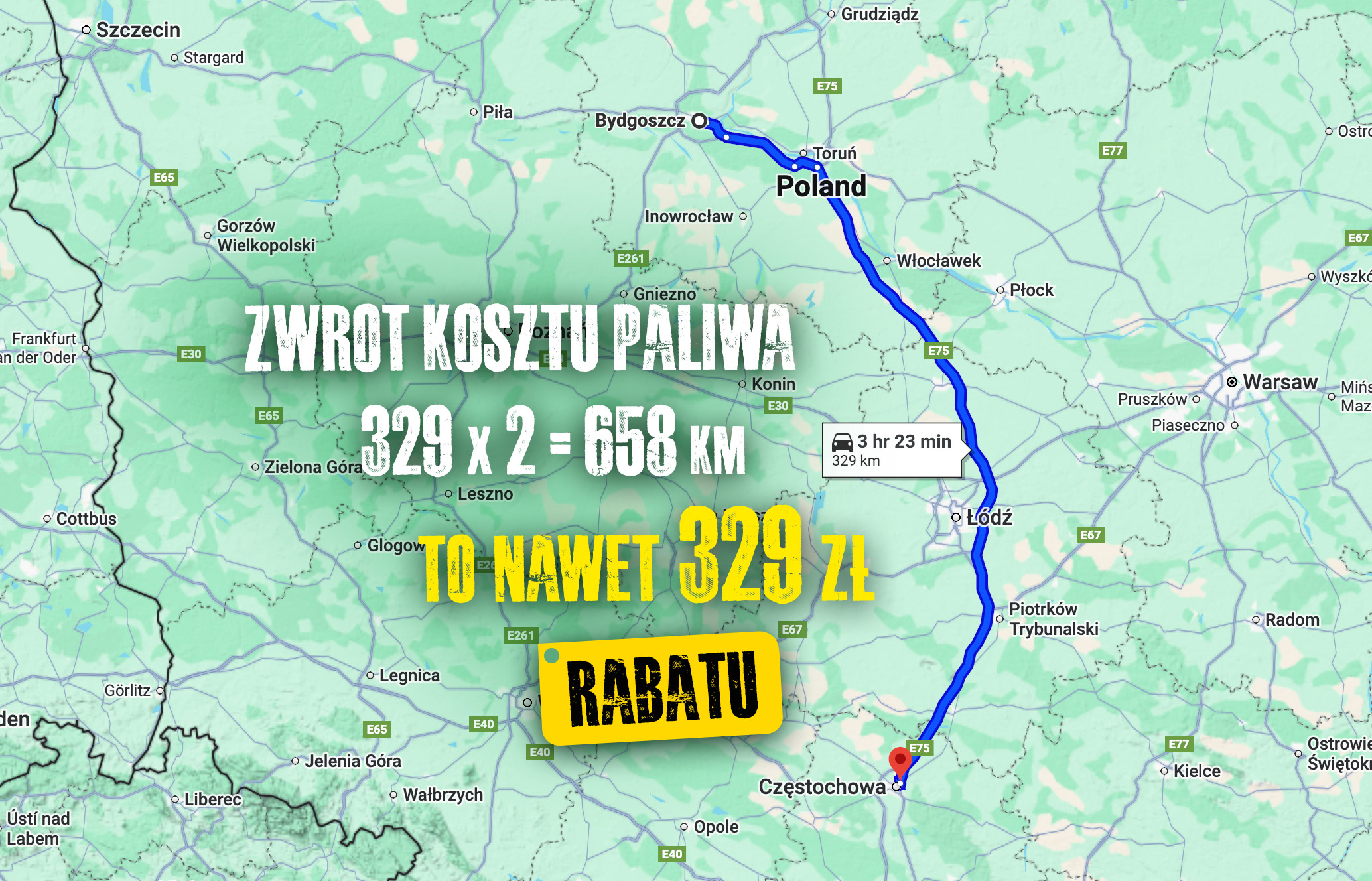 Przyjedź do Fabryki Rowerów – zwrócimy Ci koszt paliwa Przyjedź do Fabryki Rowerów – zwrócimy Ci koszt paliwa