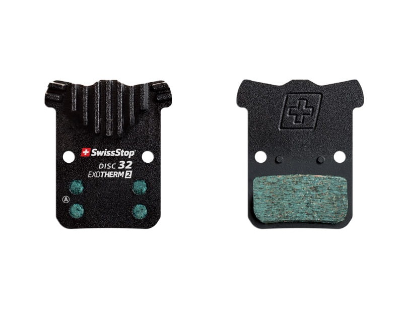 SwissStop Disc 32 EXOTherm2 – okładziny hamulcowe z radiatorem do SRAM Szosa Level