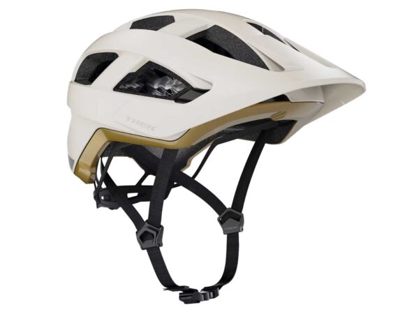 Kask MTB Trek Quantum WaveCel Biały Era Klasyczny złoty Matowy