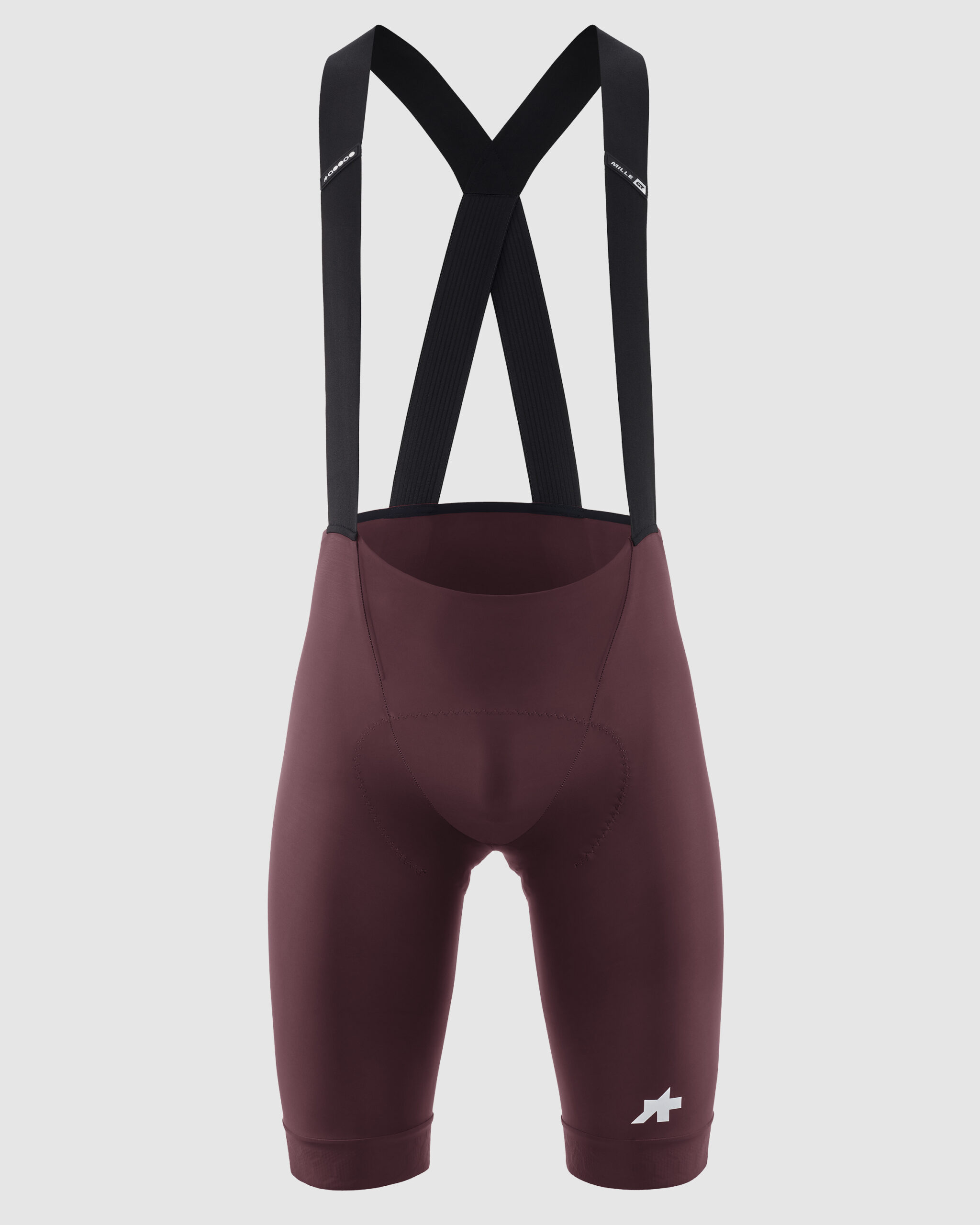 Spodenki rowerowe z szelkami ASSOS MILLE GT bib shorts S11 Burgundy Red