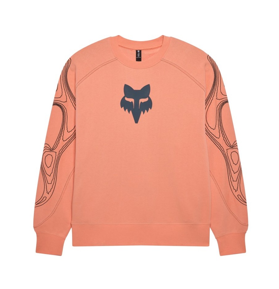 Bluza FOX VISION FLEECE CREW OVERSIZED GALAXY Peach