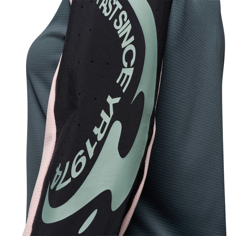 Damska koszulka rowerowa z długim rękawem FOX DEFEND Creation Deep Cobalt