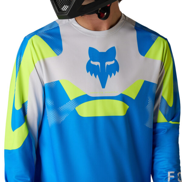 Koszulka Rowerowa Z Długim Rekawem FOX RANGER LS TACTILE Blue Jewel