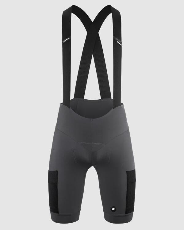 Spodenki rowerowe z szelkami ASSOS TACTICA KIESKAFER T5 Robust Grey
