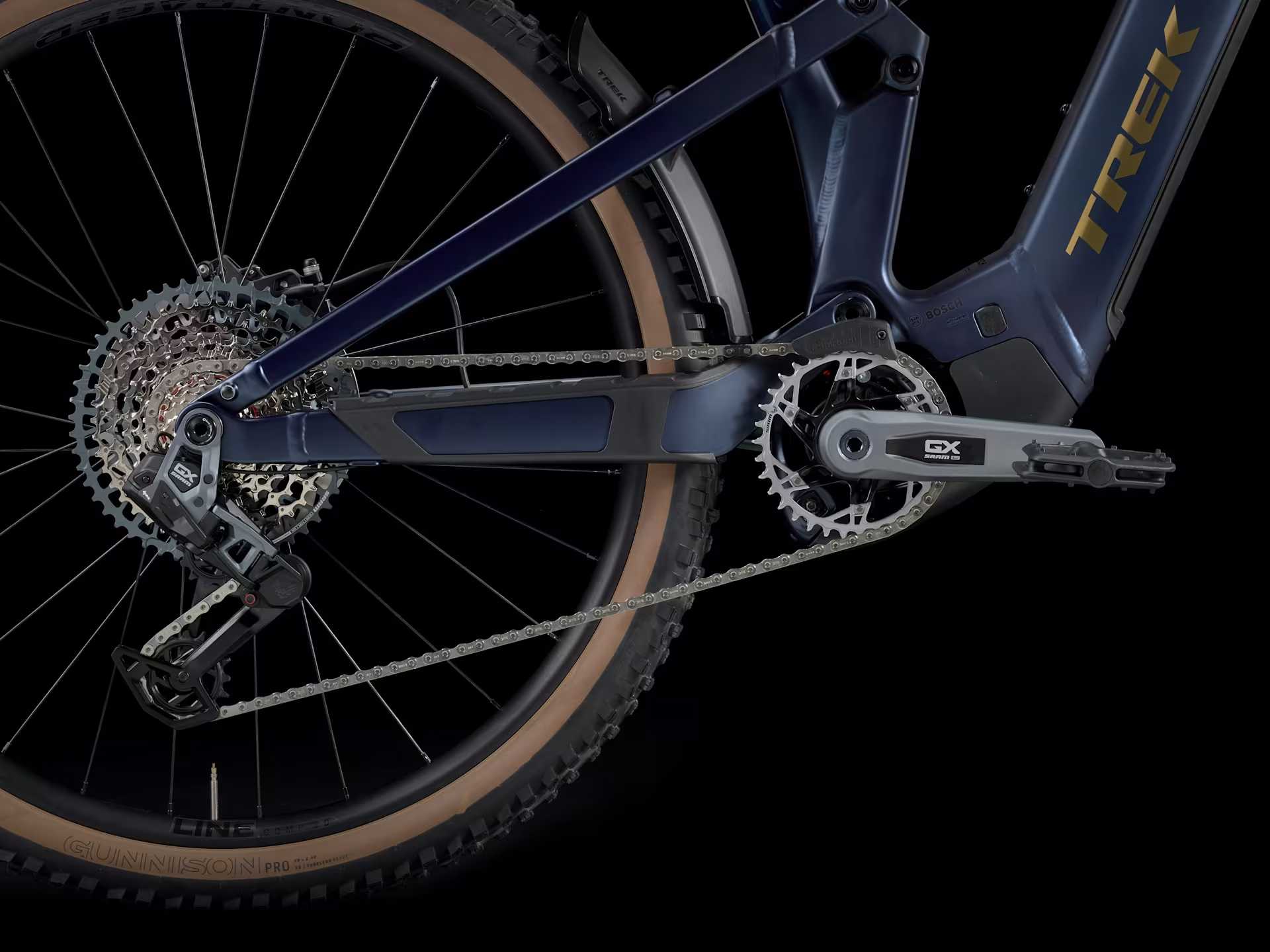 Trek Powerfly FS+ 8 Gen 4 Matte Gloss Mulsanne Blue