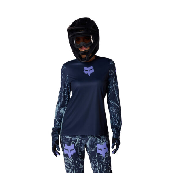 Damska koszulka rowerowa FOX RANGER LS IMG PRINT Arctic Blue