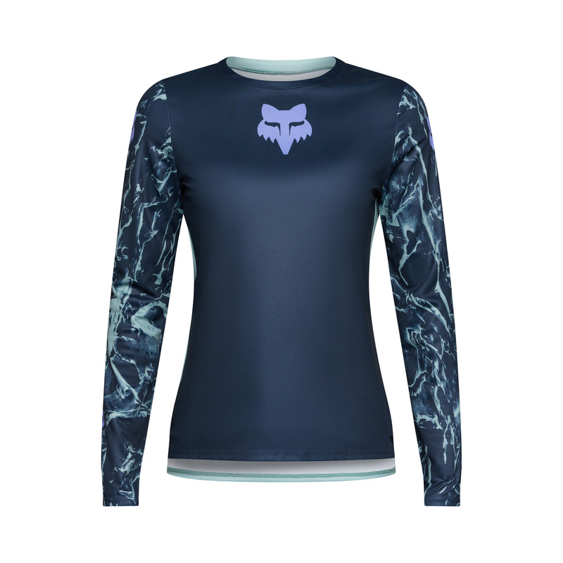 Damska koszulka rowerowa FOX RANGER LS IMG PRINT Arctic Blue