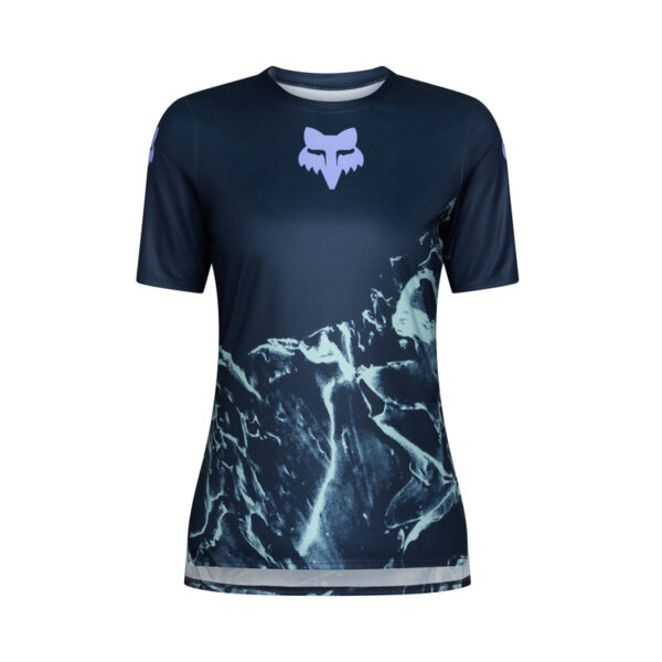 Damska koszulka rowerowa FOX RANGER SS IMG PRINT Arctic Blue