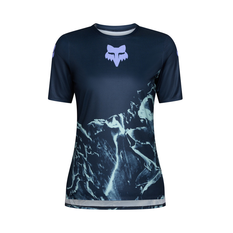 Damska koszulka rowerowa FOX RANGER SS IMG PRINT Arctic Blue