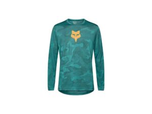 Koszulka na rower górski z długim rękawem Fox Racing x Trek Ranger Zielona