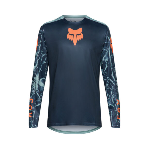 Młodzieżowa Koszulka rowerowa FOX RANGER LS IMG PRINT Arctic Blue Arctic Blue