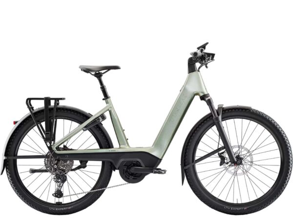 Trek Charter+ 4 Trail 540 Wh o niskim przekroku Lichen Green
