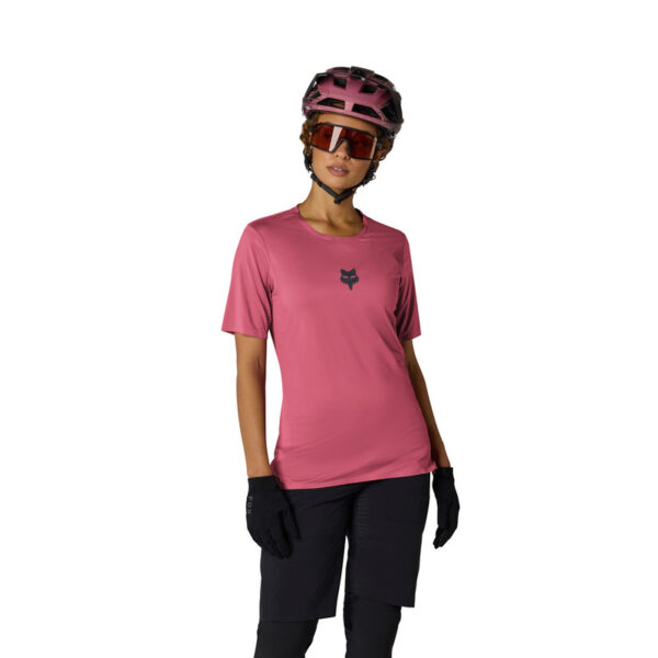 Damska koszulka rowerowa FOX FLEXAIR SS Berry - obrazek 4