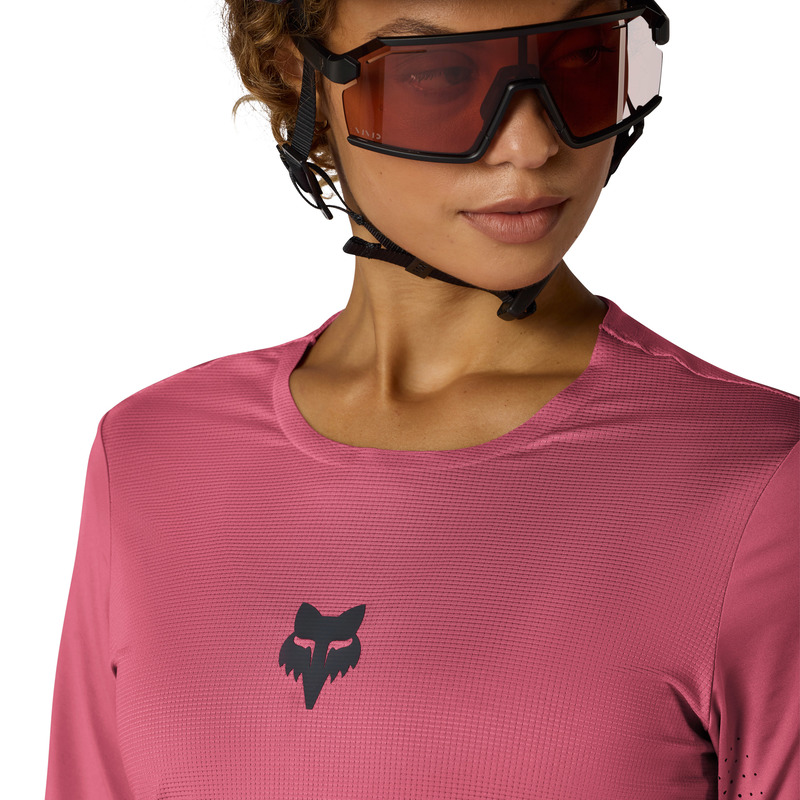 Damska koszulka rowerowa FOX FLEXAIR SS Berry