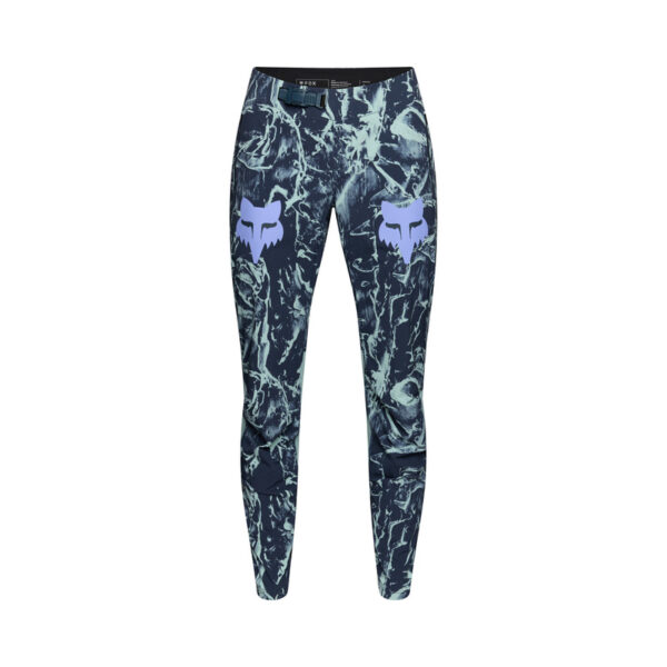 Damskie spodnie rowerowe FOX RANGER Image Print Arctic Blue