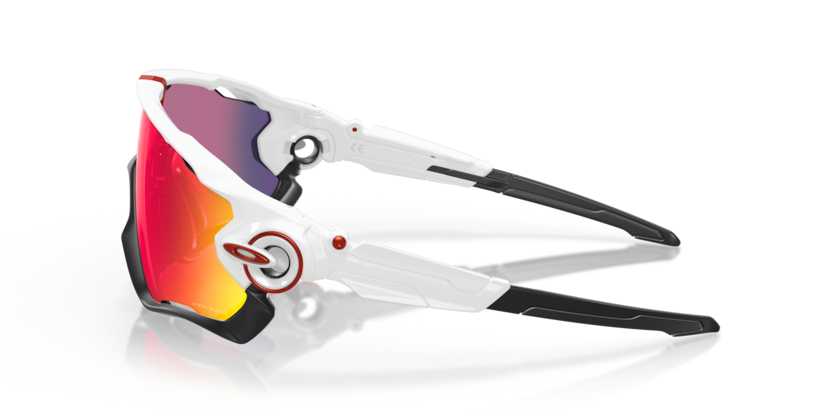 Okulary OAKLEY Jawbreaker Białe polerowane Prizm Road roz. L