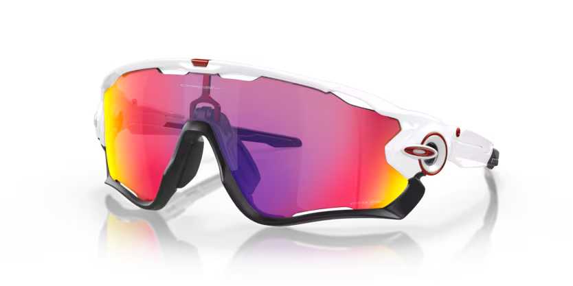 Okulary OAKLEY Jawbreaker Białe polerowane Prizm Road roz. L