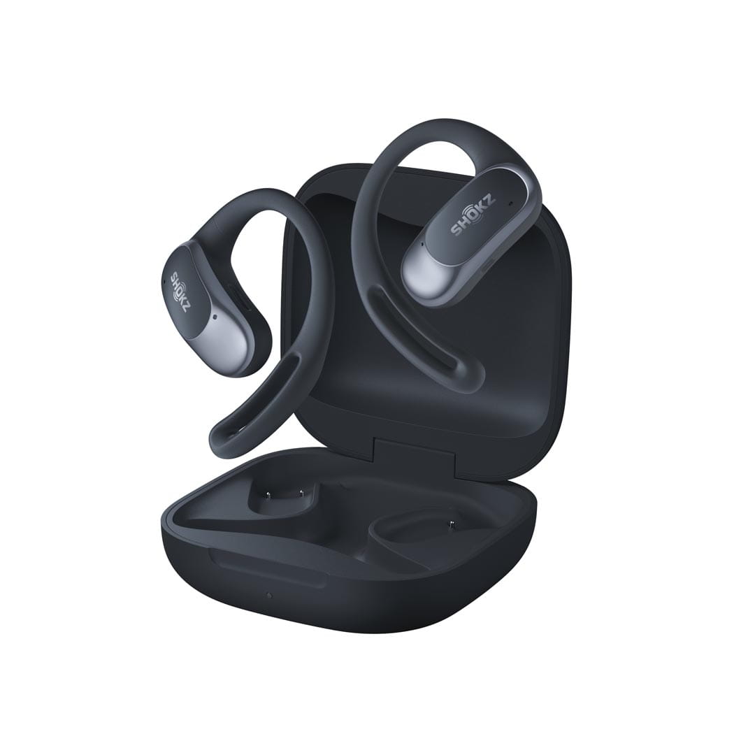 Otwarte słuchawki douszne Shokz OpenFit Air BLACK