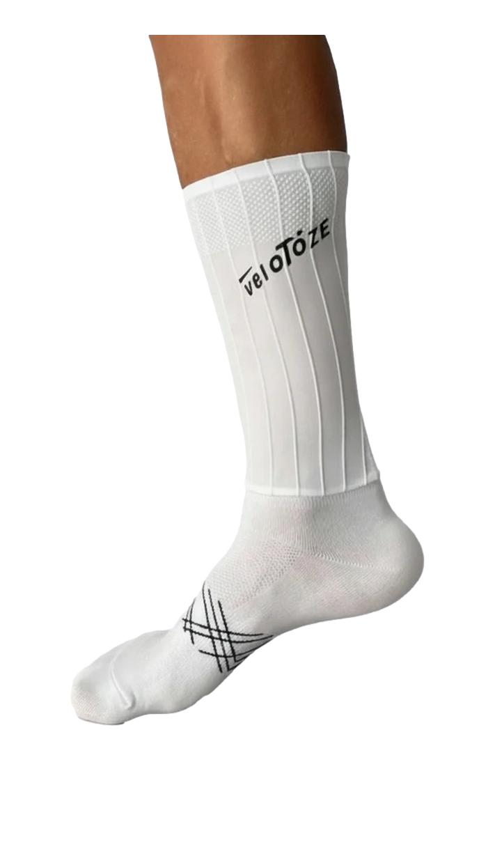 Skarpety rowerowe veloToze Aero Pro Socks białe