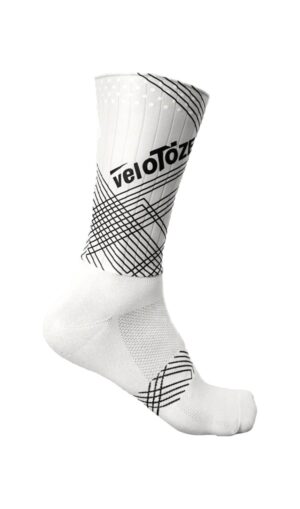 Skarpety rowerowe veloToze Aero Socks białe