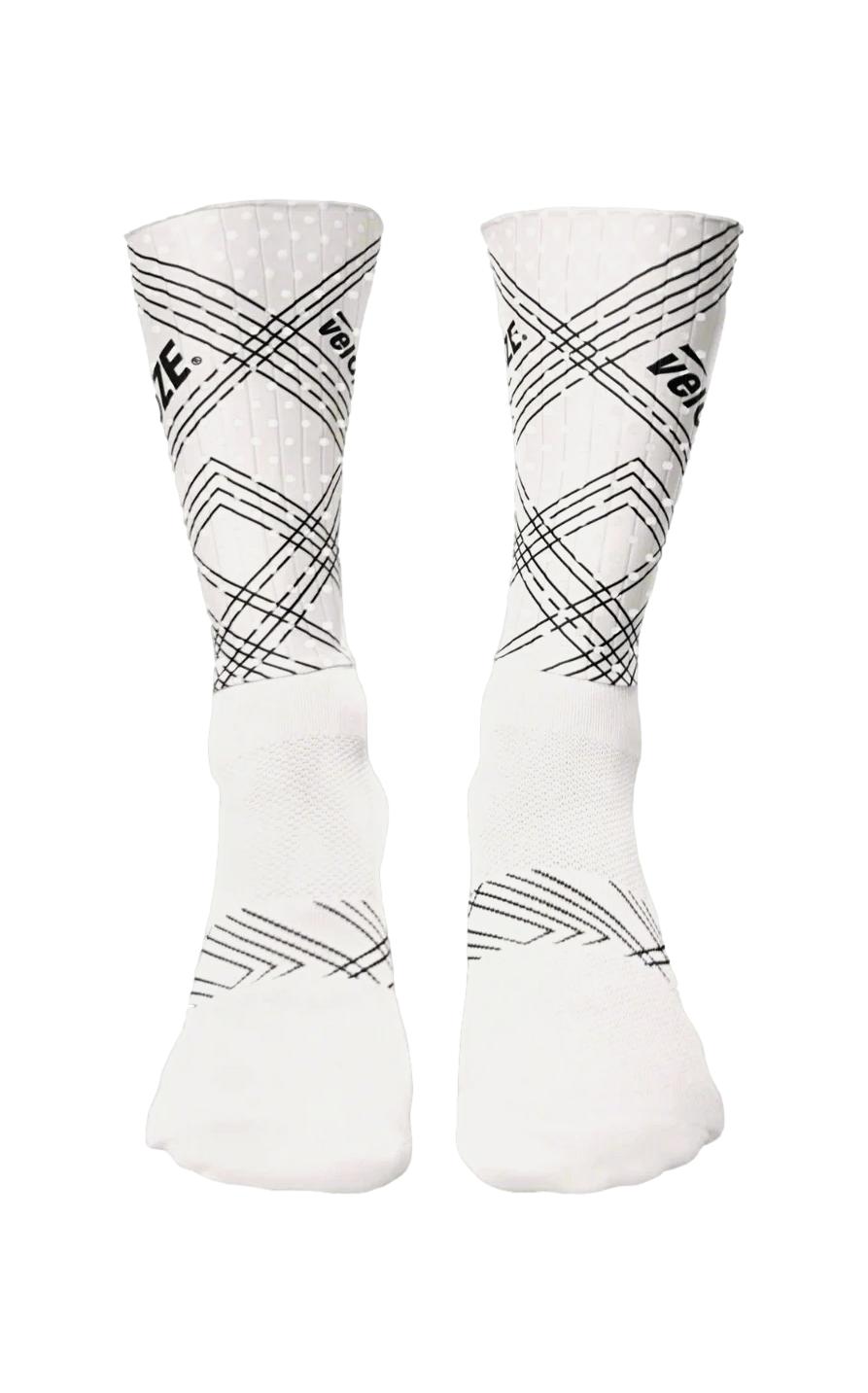 Skarpety rowerowe veloToze Aero Socks białe