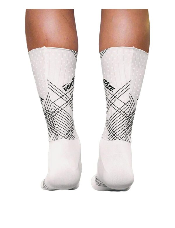 Skarpety rowerowe veloToze Aero Socks białe