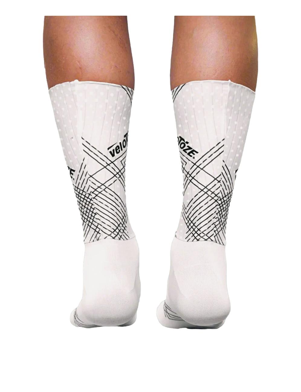 Skarpety rowerowe veloToze Aero Socks białe