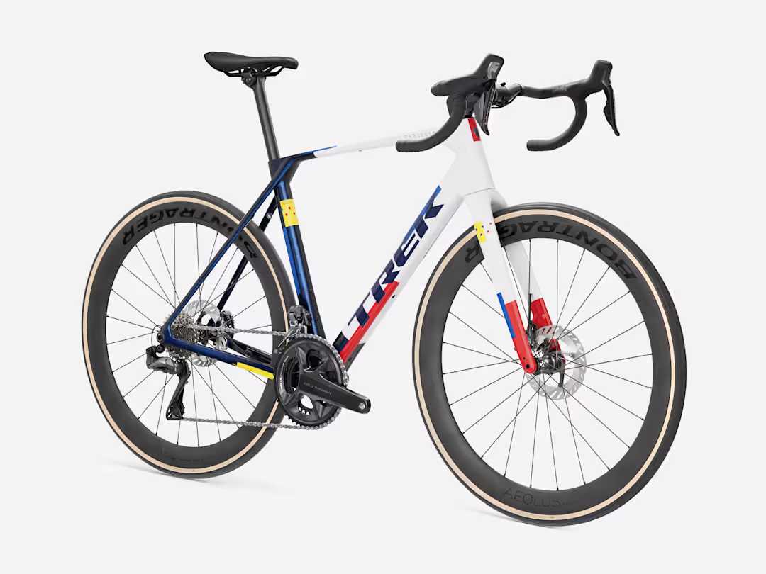 Trek Domane SLR 7 Gen 5 bardzo lekki karbonowy rower szosowy Navy Smoke.Trek White