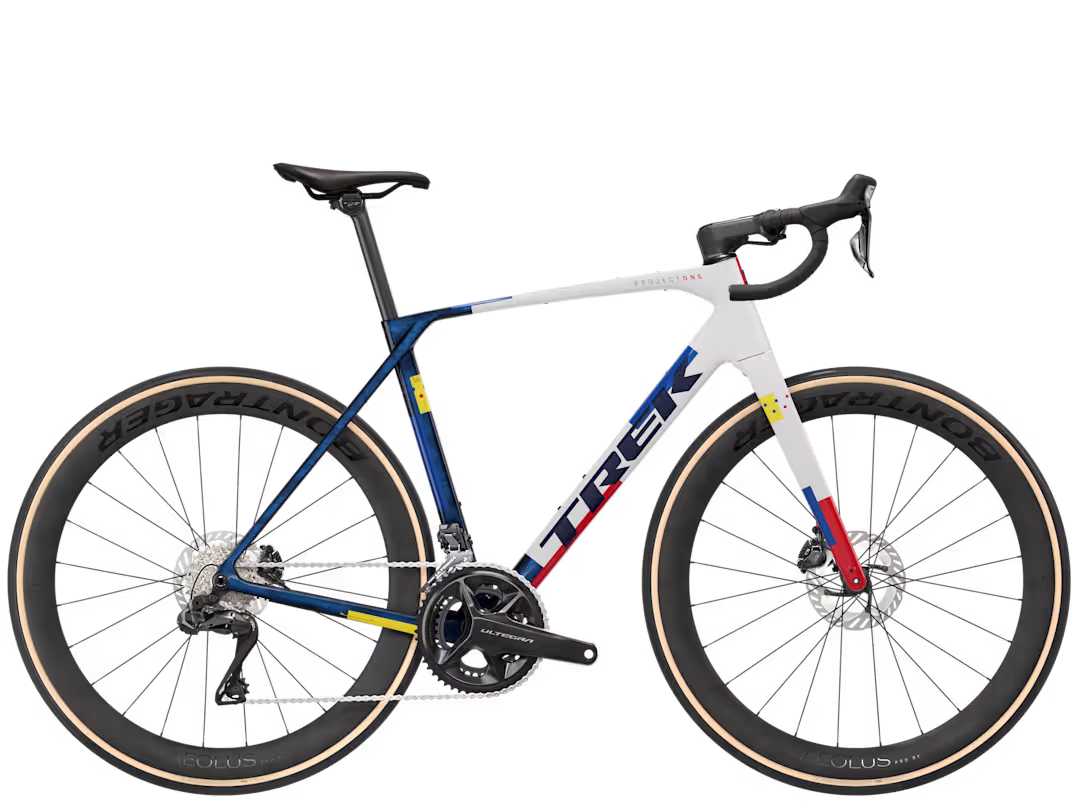 Trek Domane SLR 7 Gen 5 bardzo lekki karbonowy rower szosowy Navy Smoke.Trek White