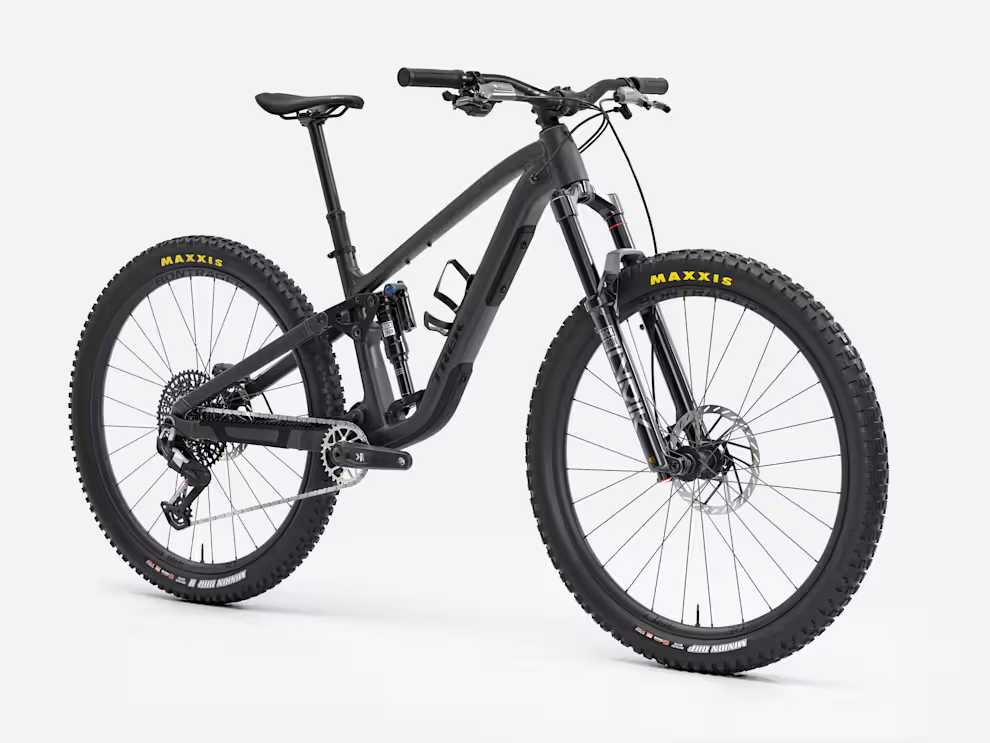 Trek Fuel EX 9 Eagle 90 Lithium Grey.Trek Black Splatter